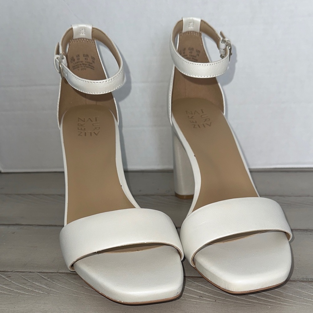 Naturalizer Ivory Ankle-Strap Block Heel Sandals